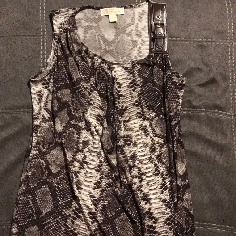 Snake skin pattern dress